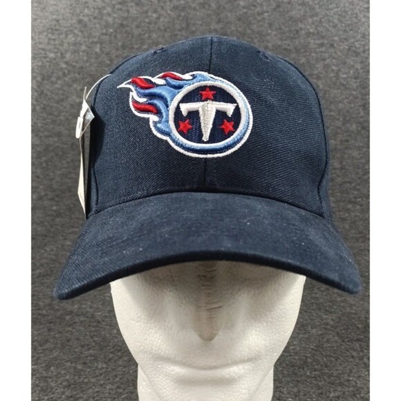 Vintage Tennessee Titans Hat Blue Strapback Embroidered NWT Official NFL - Picture 1 of 11